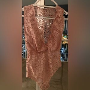 Pink tone bodysuit